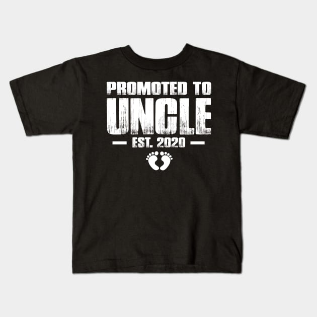 Promoted to Uncle 2020 Funny Father's Day Gift Ideas New Uncle Kids T-Shirt by smtworld